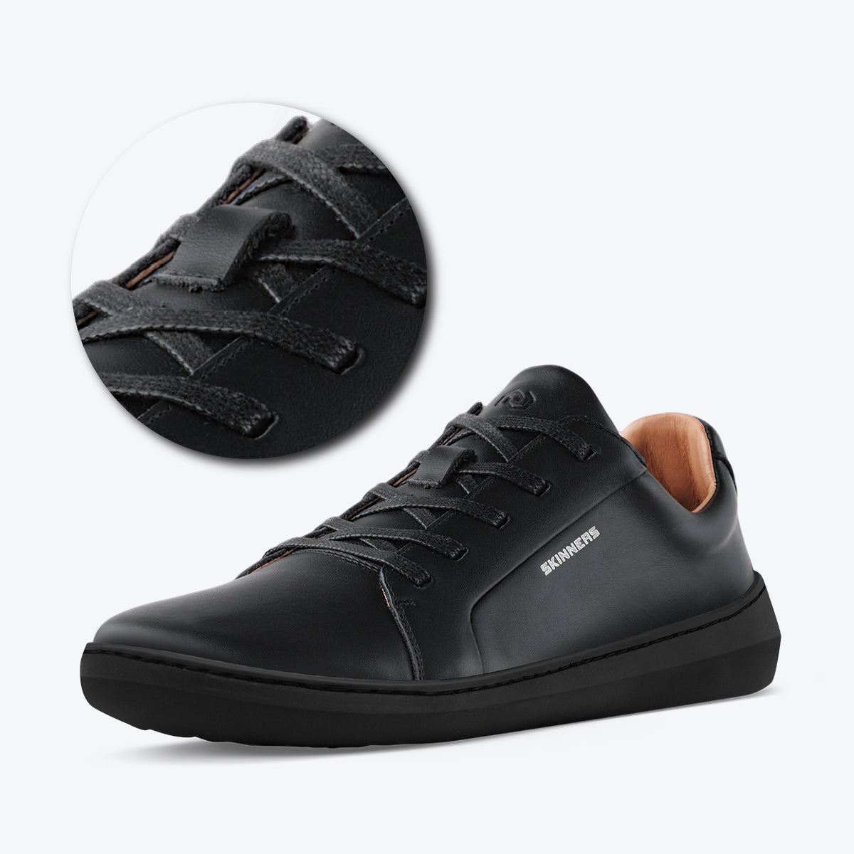 Waxed shoelaces black
