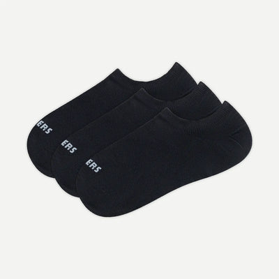 Socks No Show Black (three pack)