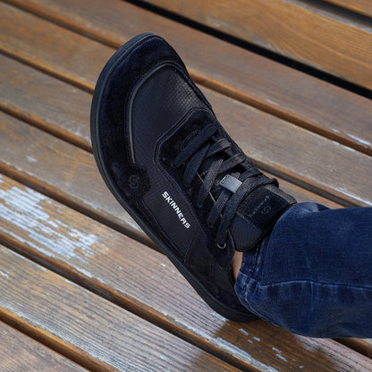 Textile Shoelaces Black Wide