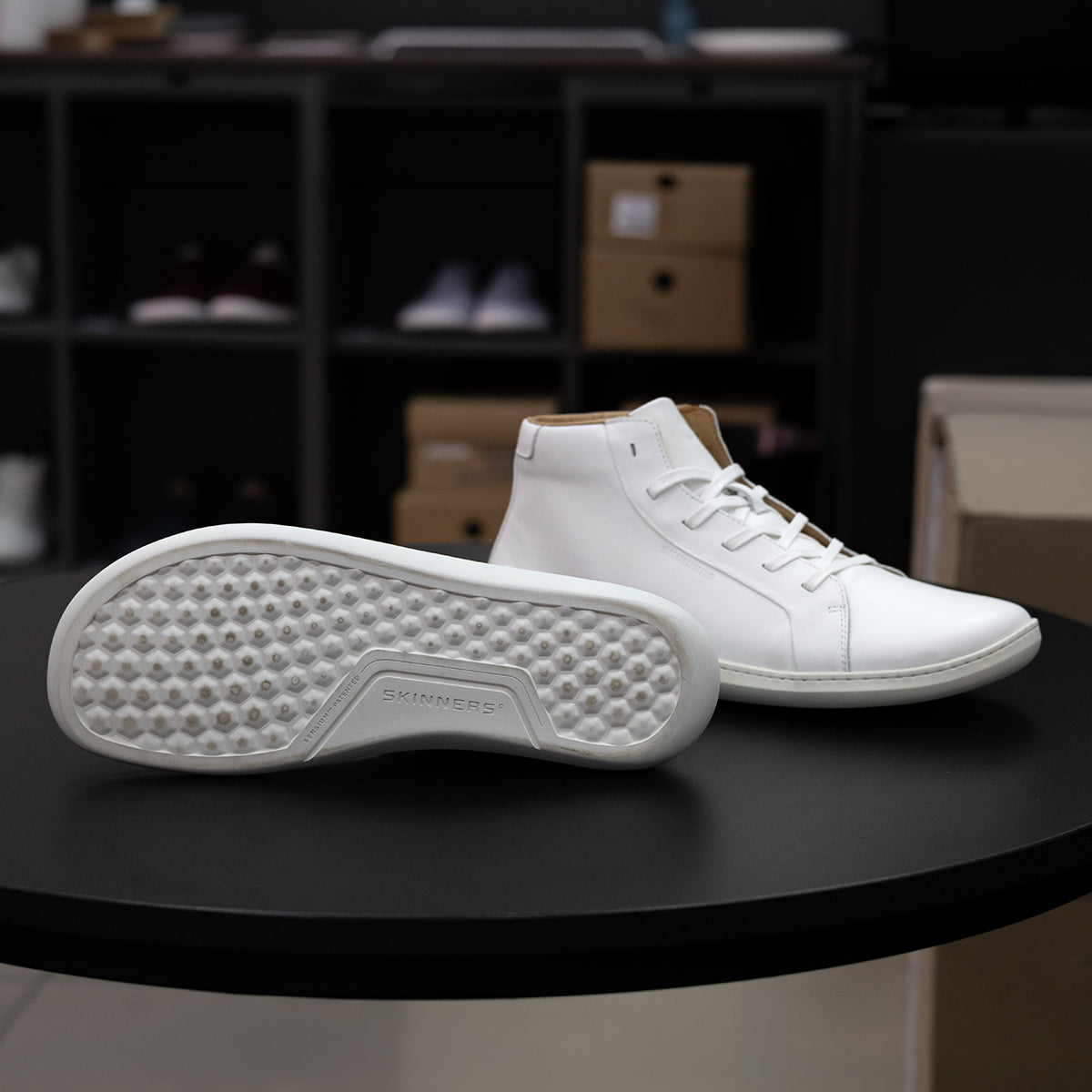 Moonwalker High Top White – Save the Shoe