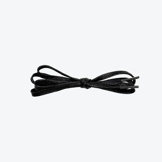 Waxed shoelaces black