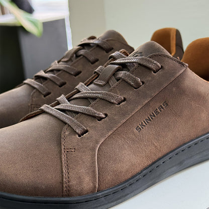 Waxed Shoelaces Dark Brown