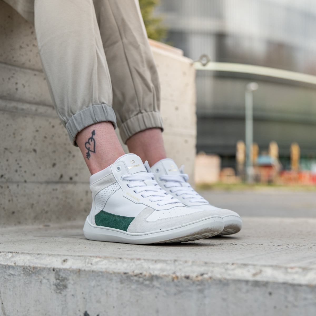 Oldschooler High Top Green/White