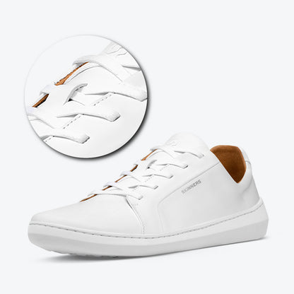 Waxed shoelaces white