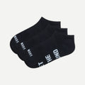 Ponožky Low Cut Black (trojpack)